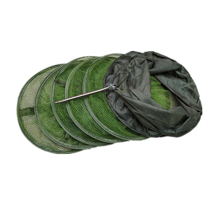 Fishing Net Mesh Fish Trap Collapsible Fish Cage/Fishing Keep Net/Fishing Basket for Keeping Lures Crayfish Crab Fishes Smelt Mi