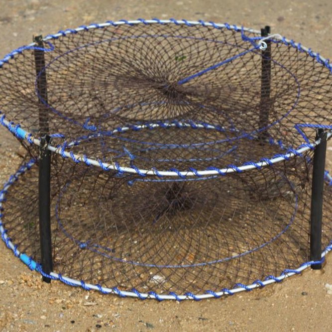 Professional Factory 4 Entry with 36PLY PE Net Commercial Crab Trap