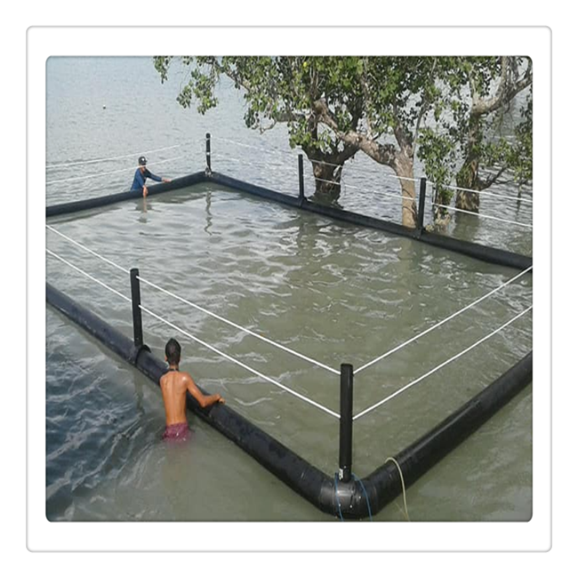 HDPE fish farming net aquaculture cage floating equipment for tilapia