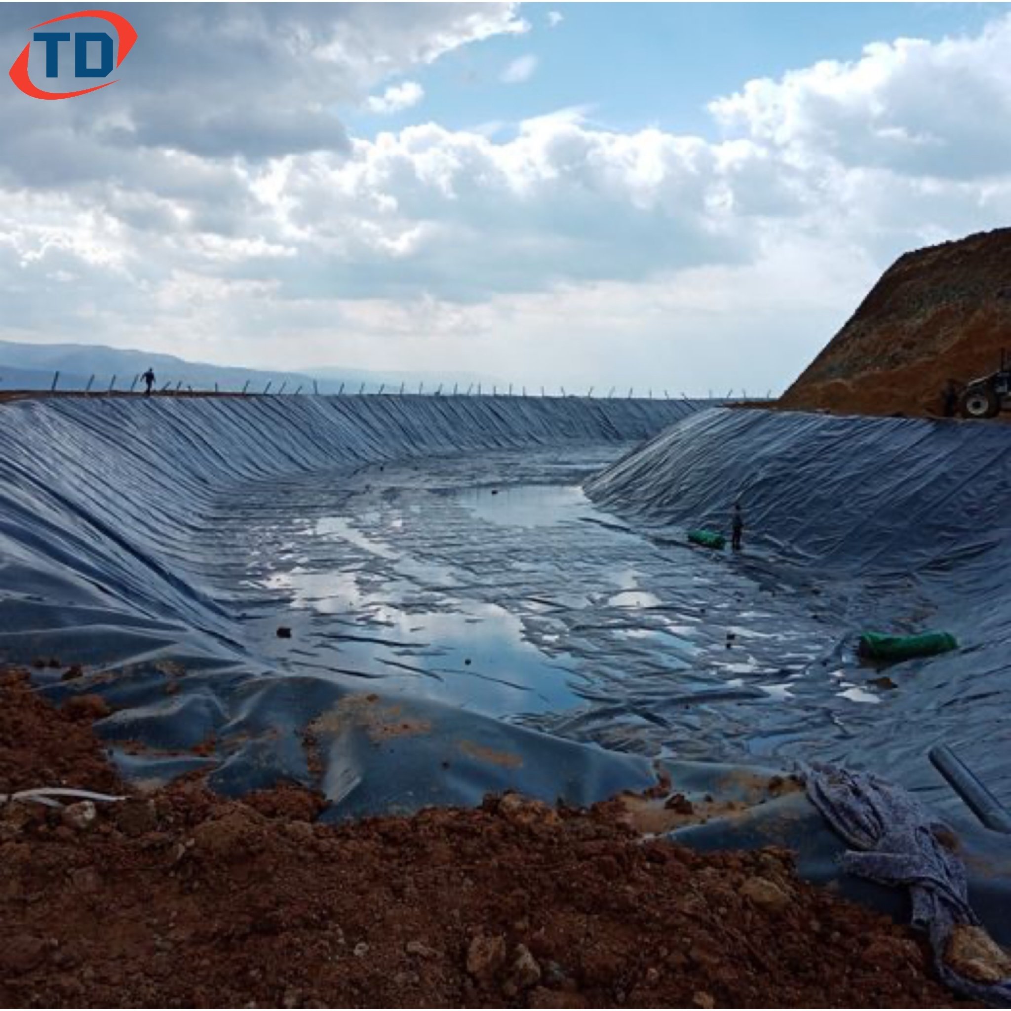 HDPE Geomembranes Pond Liners 1mm Geomenbrana For Fish Farming Pond Dam Mining Reservoir Shrimp Tanks