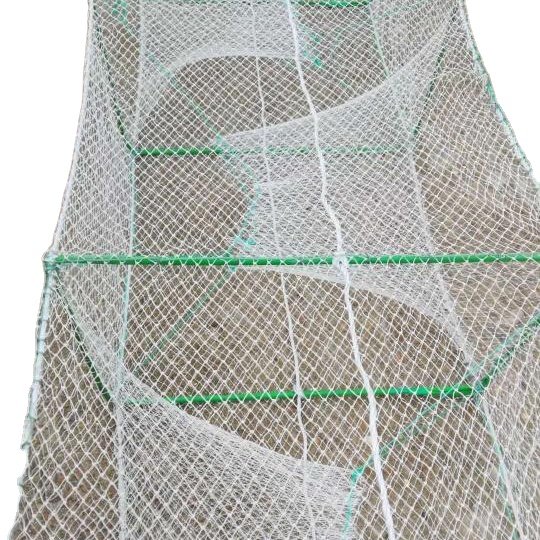 Long Foldable Fishing Net Bait Trap Fish Crawfish Shrimp Trap
