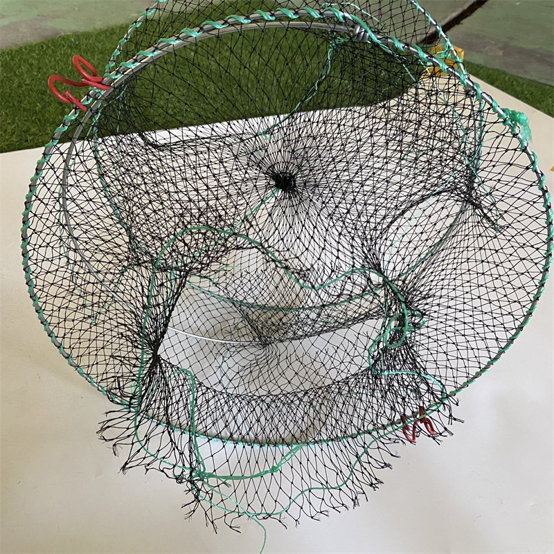Commercial Fishing Black King Crab Trap Cage Mud Folding Lobster Set Aquaculture Trap