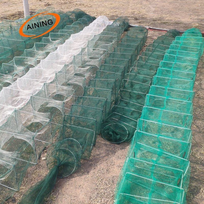HDPE Long Trap Fishing Trap Fishing land net crab/ fish cage