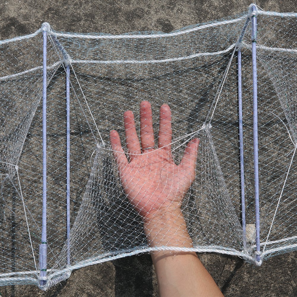 Factory Made Long Ring Net Steel Wire Frame Crab Traps Square Cages Fish Trap With High Quality