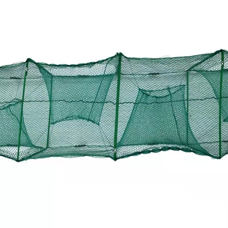 China Factory Long Fishing Cage HDPE Great Wall Trap Outdoor Lobster crab eel trap cage