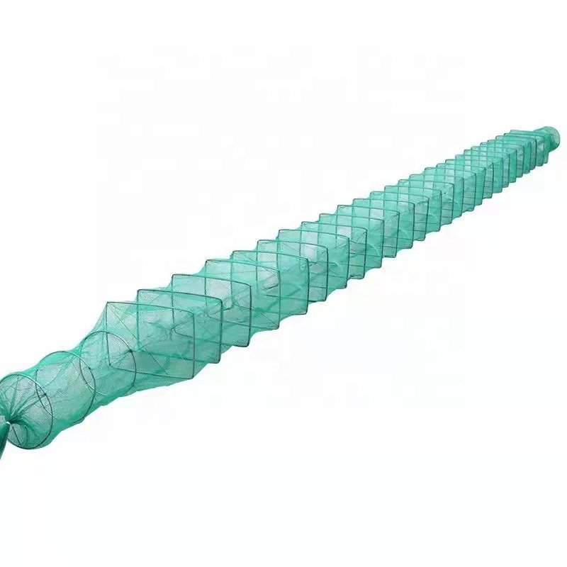 China Factory Long Fishing Cage HDPE Great Wall Trap Outdoor Lobster crab eel trap cage