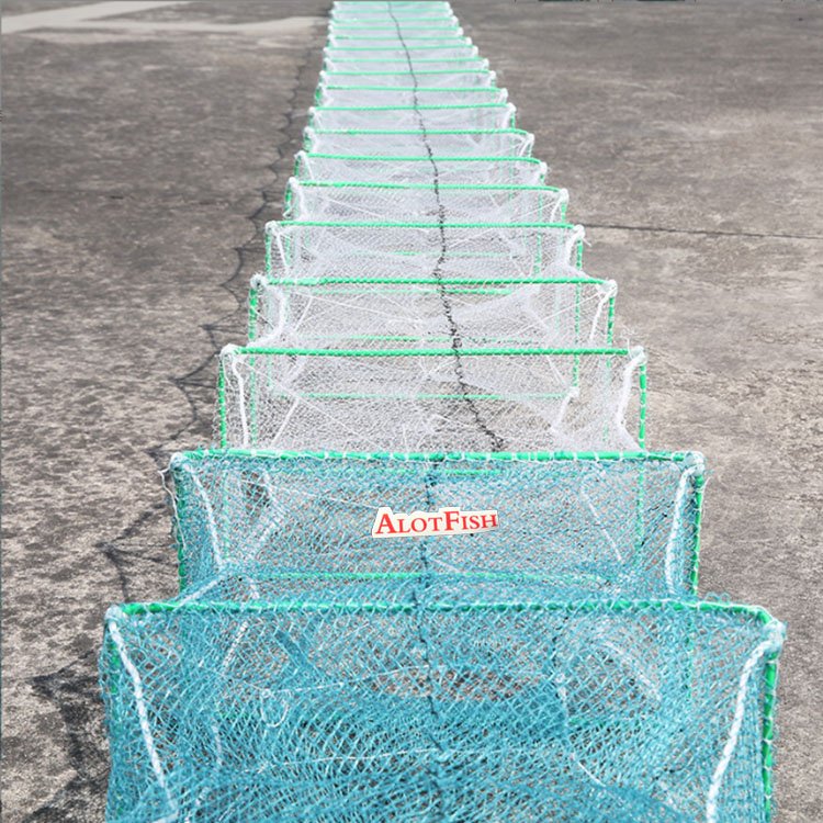 20*35*29 9.8m PE Mesh Fish Pot Crayfish Pot Fishing Net 2021 Hot Selling Nylon Aquaculture Traps