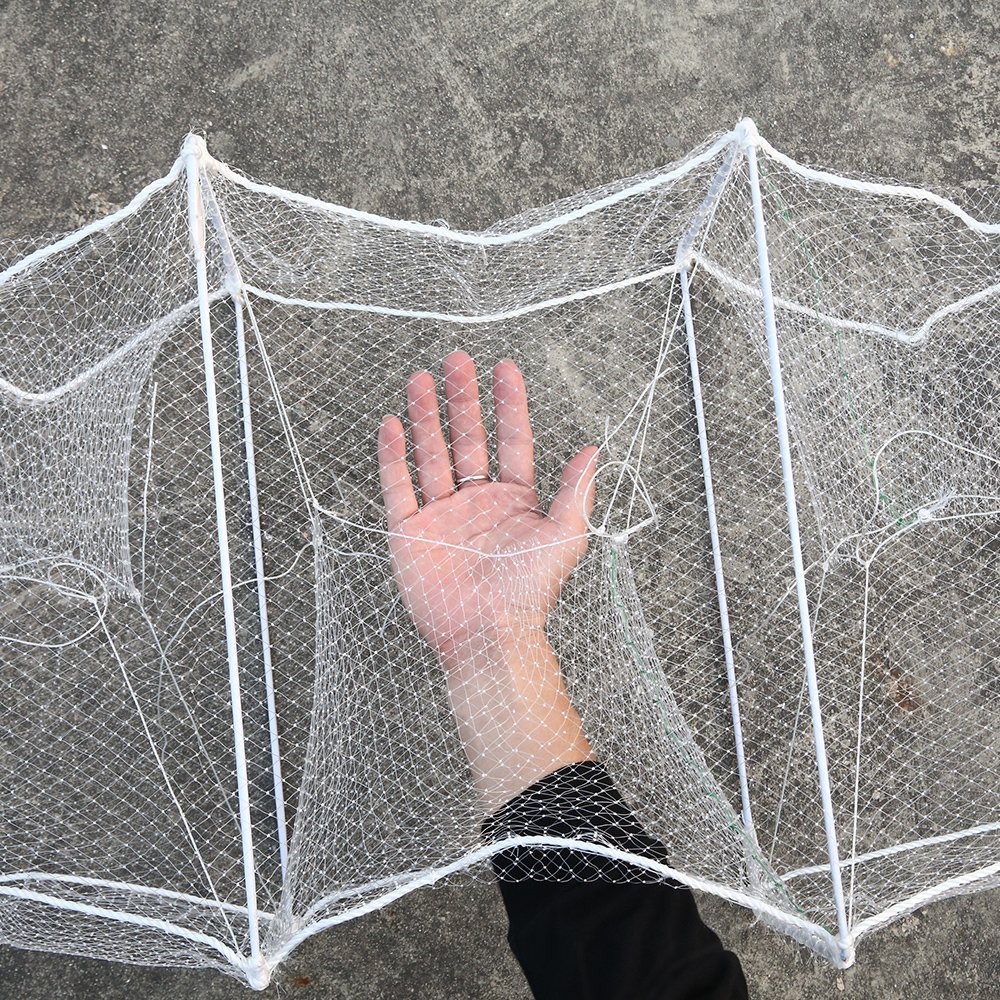 Wholesale 9.2m Fishing Net Shrimp Cage Crayfish Pot Crab Pot Fish Trap Plastic Pipe Automatic Foldable Fish Catcher - Cuboid