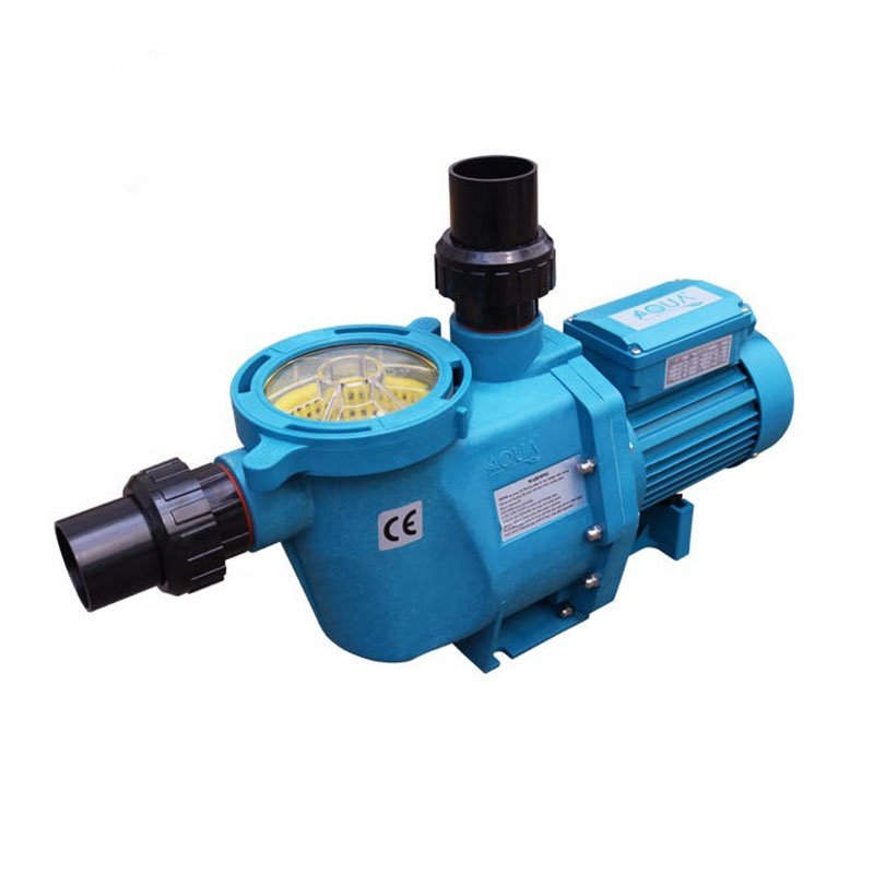 Hot sale new plastic AQUA swimming pool pump stock 1HP 2HP 3HP water pump with filter basket
