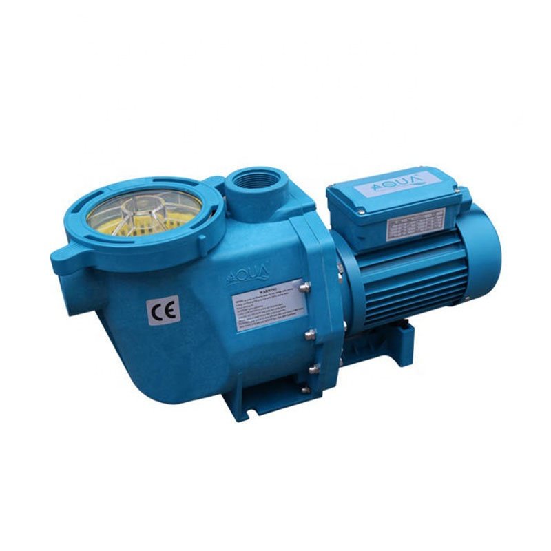 Hot sale new plastic AQUA swimming pool pump stock 1HP 2HP 3HP water pump with filter basket