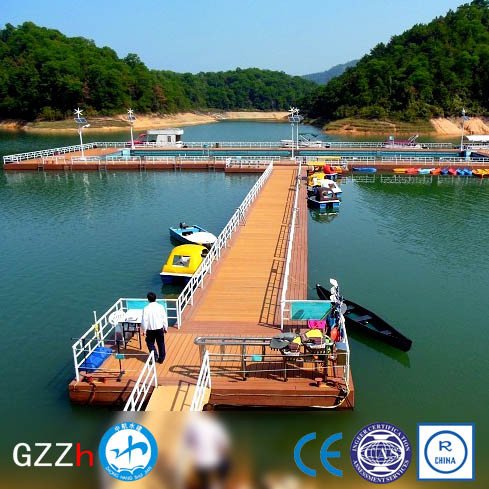 Simple installation marine plastic pontoon fish floating cage