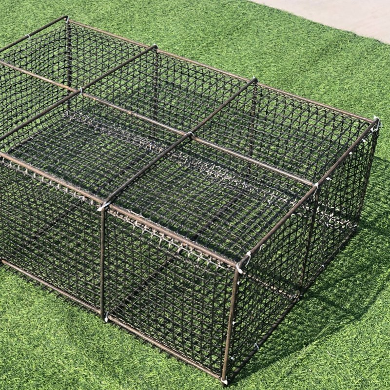 2024 Hot Sale Steel Square Cage Durable and Strong Aquaculture Trap for Fishing Shrimp and Catching Crab