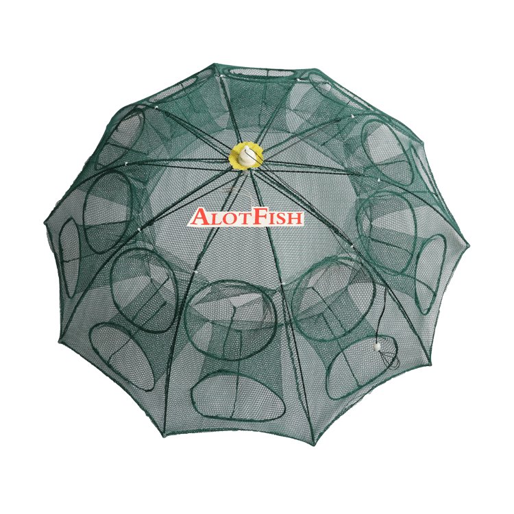 AlotFish cheap 20holes folding umbrella fishing shrimp trap