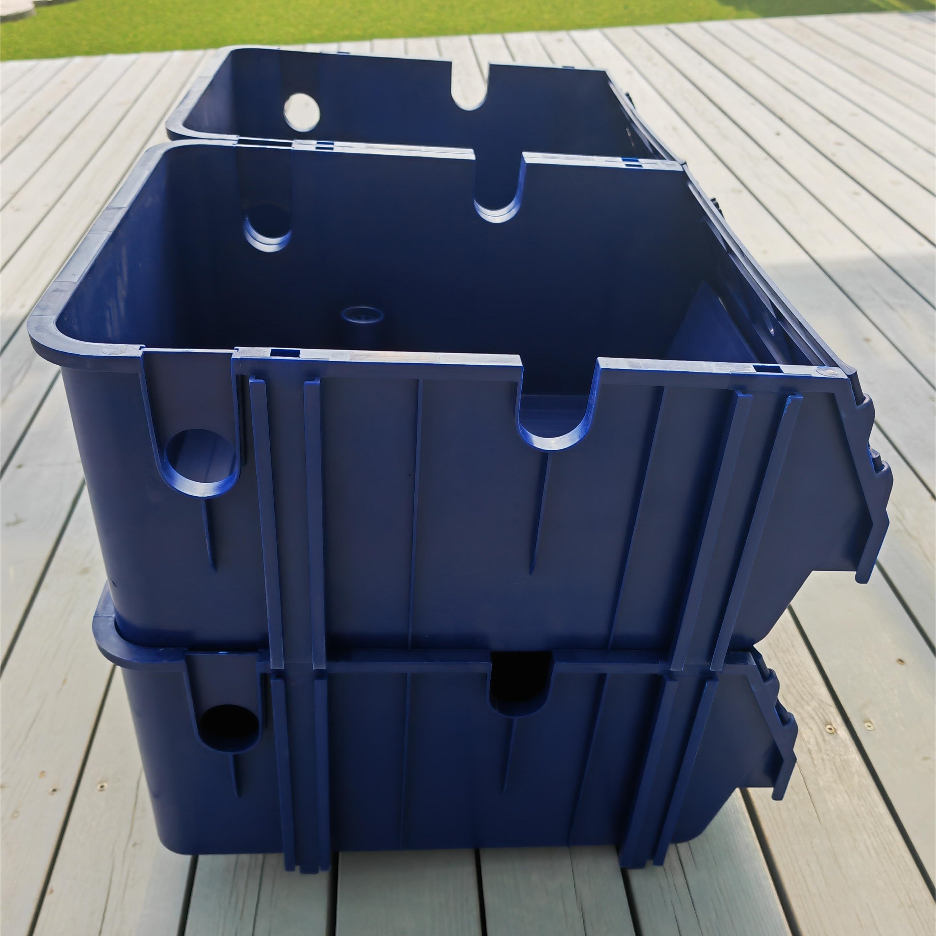 China factory customized plastic crab box for ras indoor farming RAS System