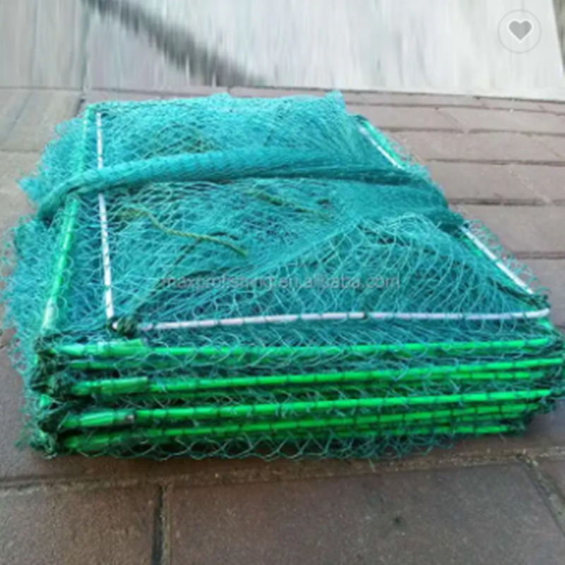 Folding Factory Long Train Cage for Fish in Sea Inland Lake Inland River Wholesale Fishing Trap