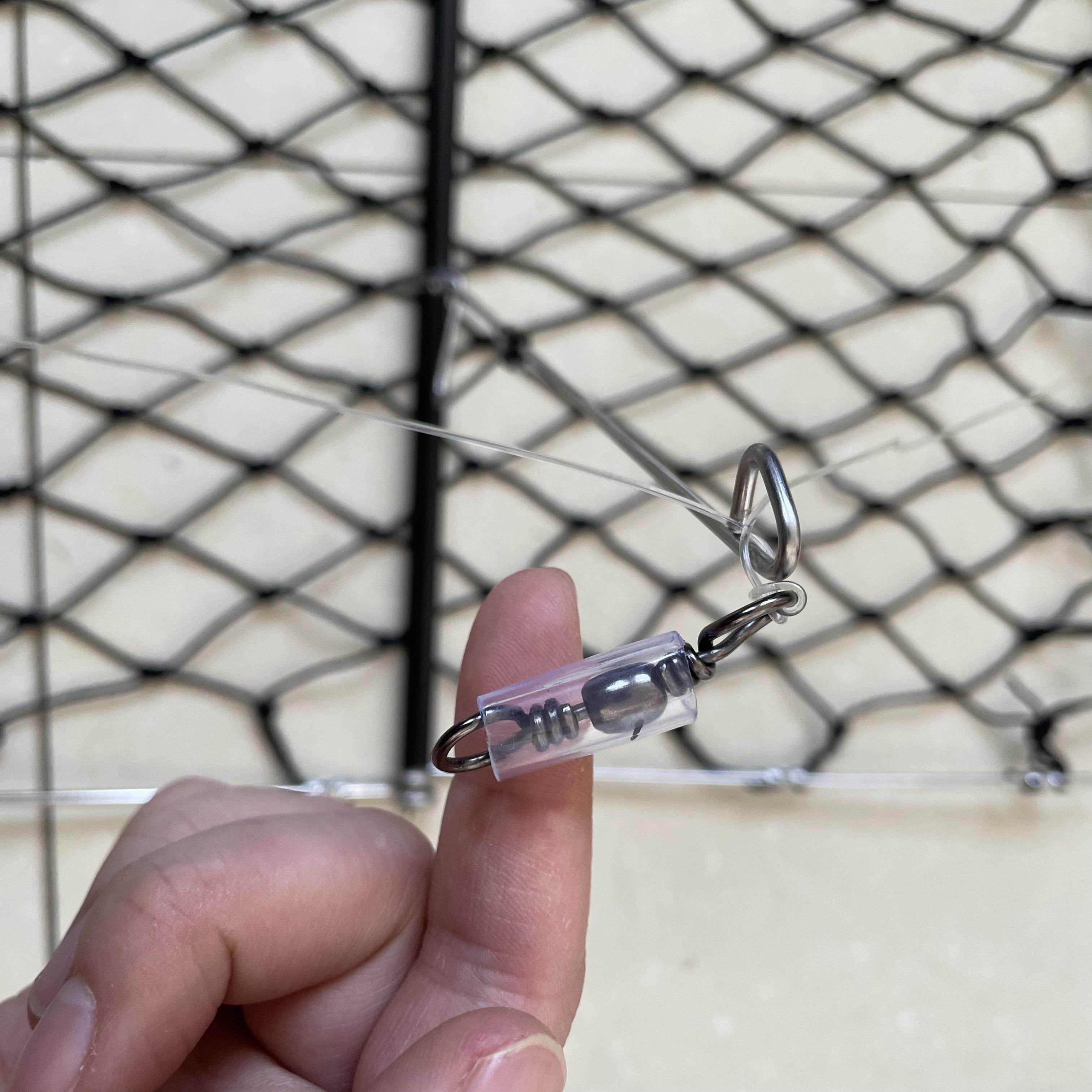 Collapsible Crab Jaw Foldable Crab Trap with Bait Clip Portable Folding Crab Trap lobster trap with Casting Rope