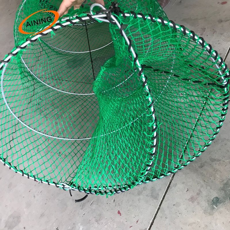 hot dip galvanized collapsible CodCoil pots folding spring 70x160cm big large fish traps for usa