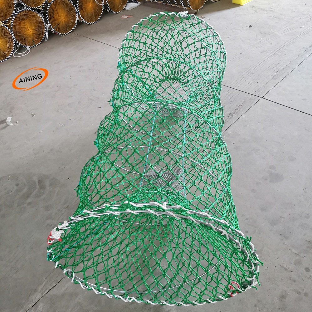 hot dip galvanized collapsible CodCoil pots folding spring 70x160cm big large fish traps for usa