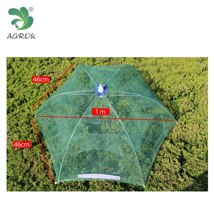 AGROK Umbrella Fishing Trap 6 Holes Aquaculture Shrimp Trap