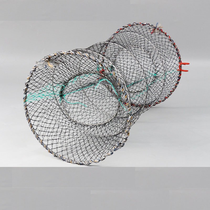 High Quality Customizable Multifilament Spring Cage Hand Fishing Net Automatic Folding Shrimp and Fish Trap Cage