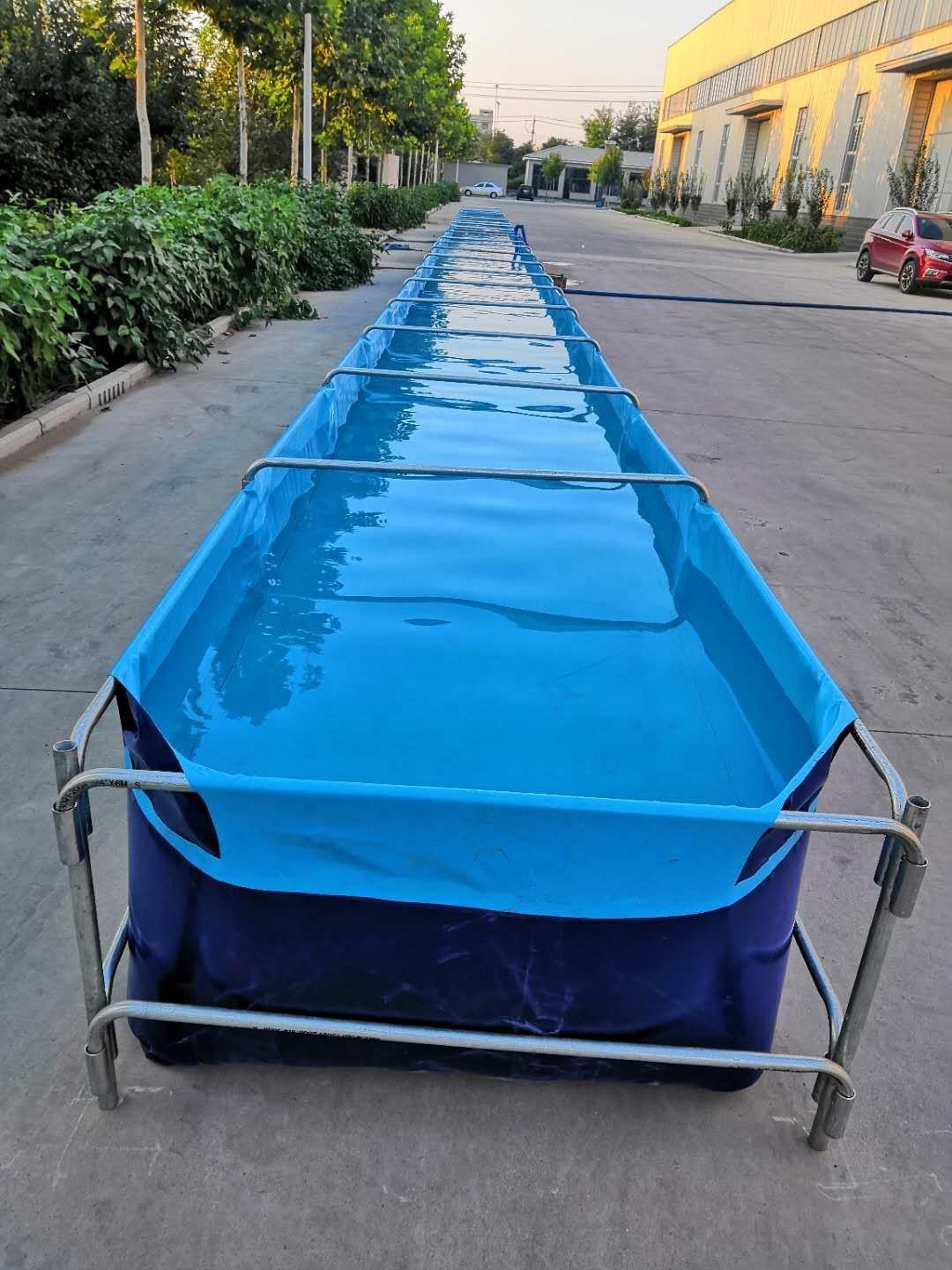 New Upgraded And Reinforced Square Steel Pipe Support Tarpaulin Fish Farming Pond Tank