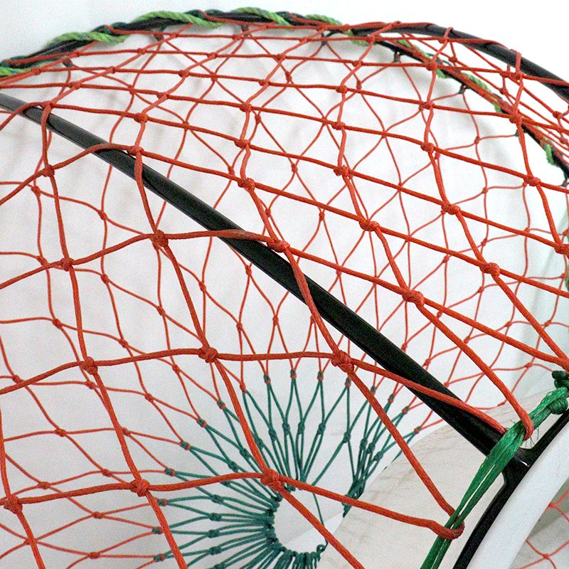 Upright King Crab Cage Trap Heavy Welded Round Trap King Crab Pot Fishing Trap One Entrances Strong Shrimp Deepsea
