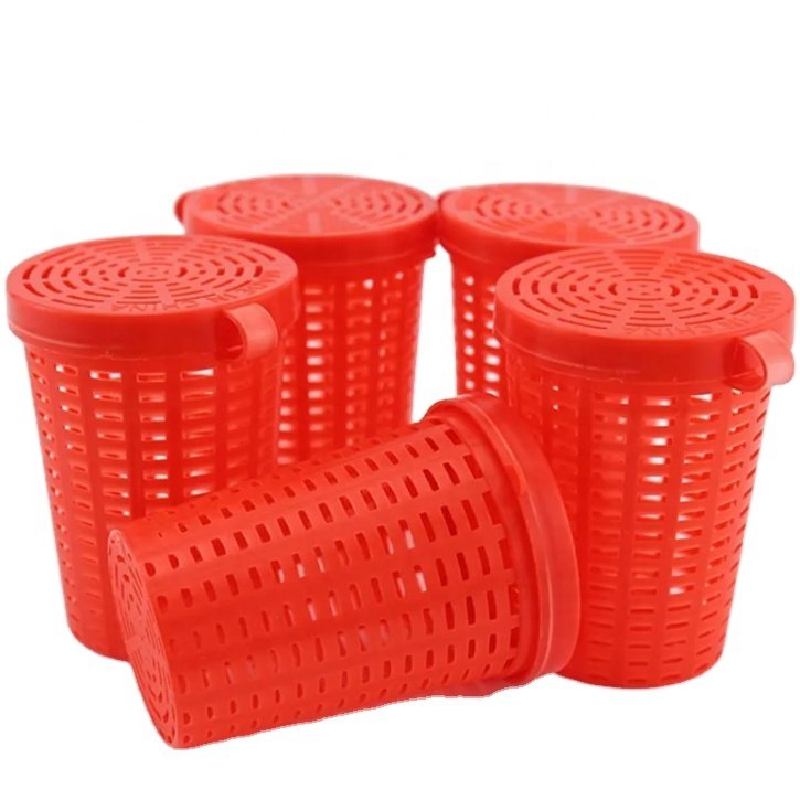 Wholesale high quality Bait Bag Accessories Feeder Basket Weighted Bait Trap Cage Feeder Crayfish fishing lures baits