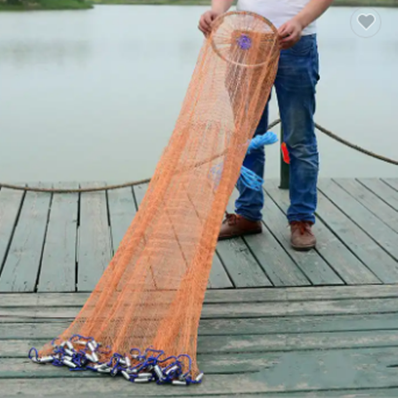 Hot Selling Throw Fishing Net High Quality Aquaculture Chinese Products Large Capacity Lobster/Crab/Fish Convenient fishing net