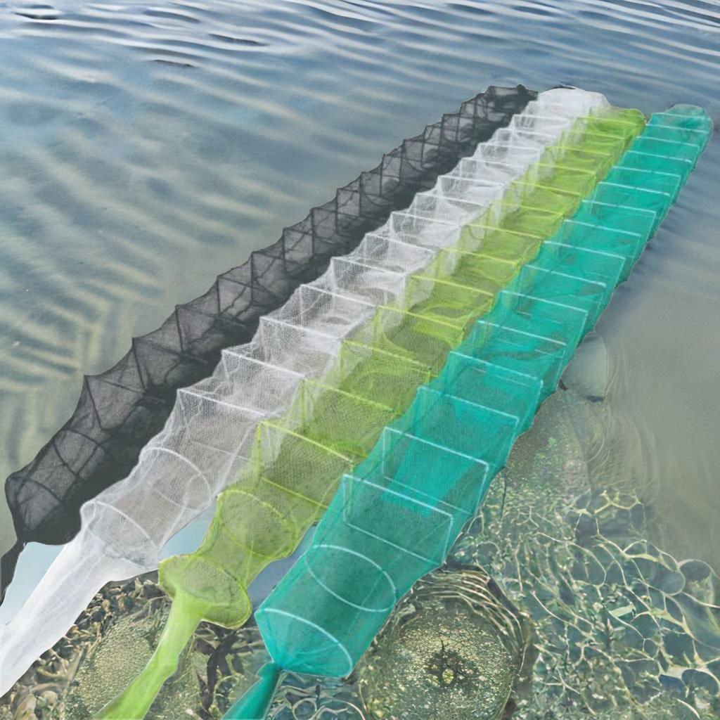 Chinese Supplier Nylon Multi Specification Mesh Fishing Net Cage Long Folding Aquaculture Trap Live Crayfish/Crab/Lobster