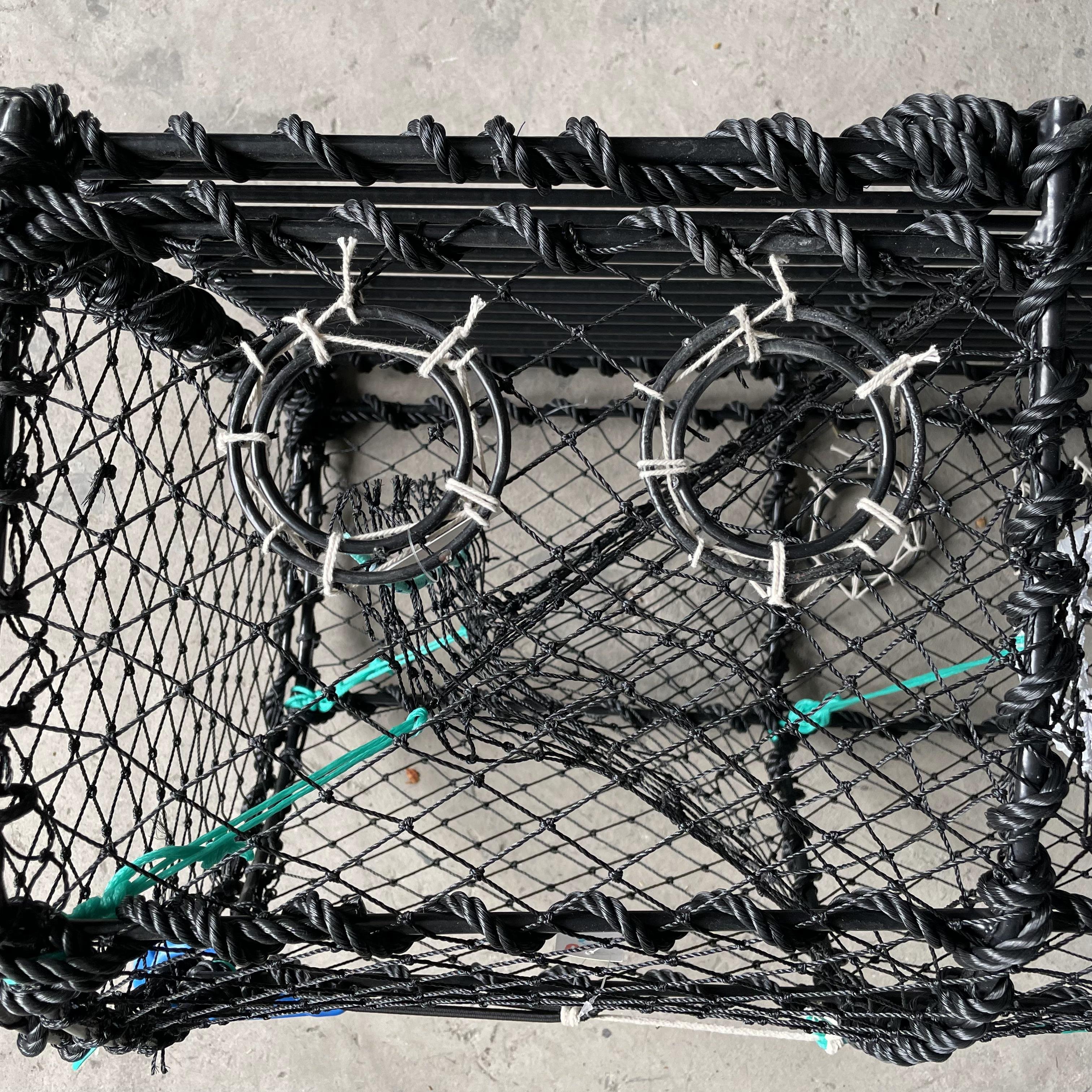 crab/lobster/fish trap pvc-coated steel wire frame crab traps factory wholesale price