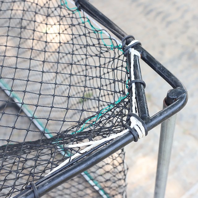 King Crab Lobster Shrimp Square Cage Nylon Knotless PE Net Trap Welding Process Trap Pot
