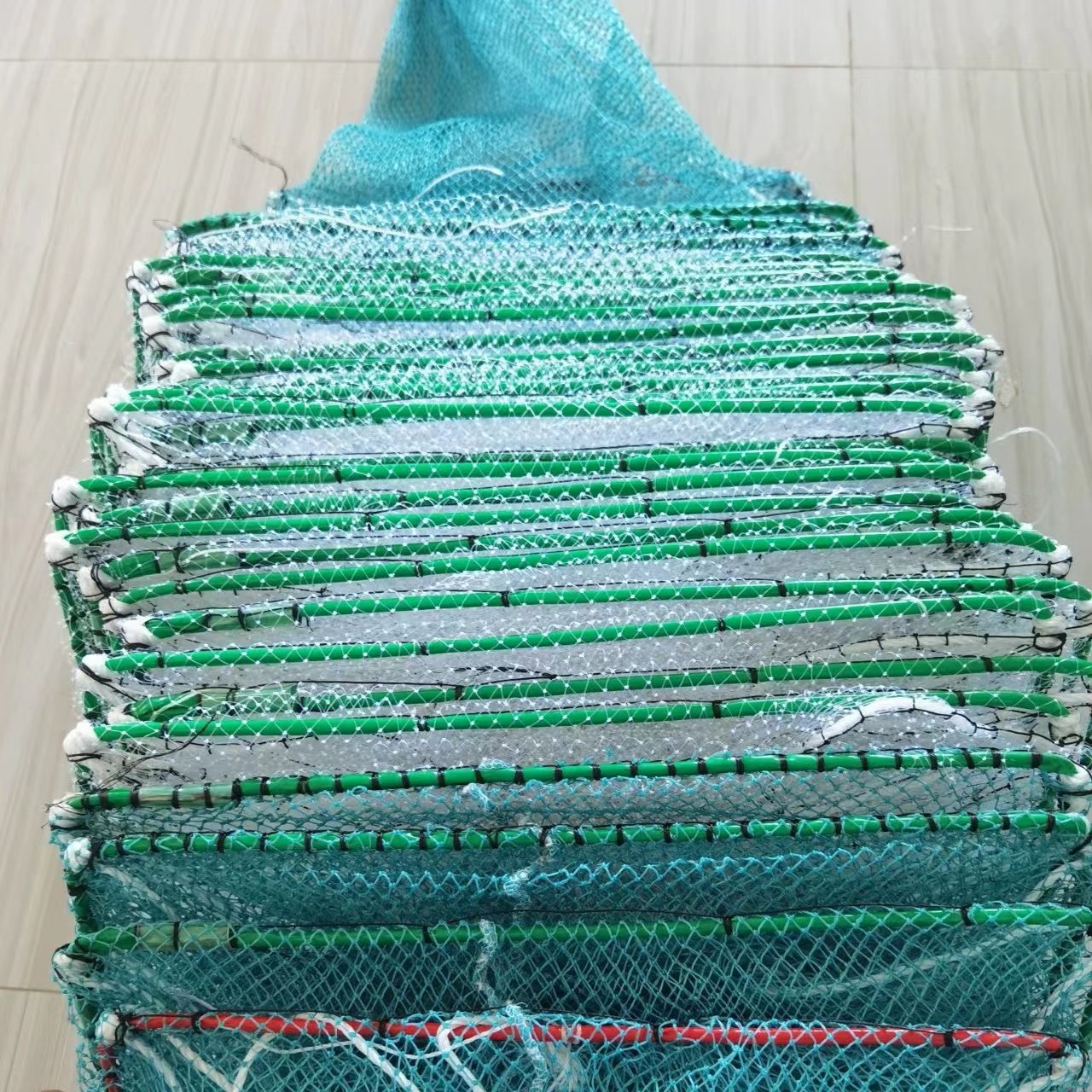 Vietnam Philippines fyke net Long Fish Trap Crab Trap 37 cm x 23 cm x 9.5M Length with pvc hose