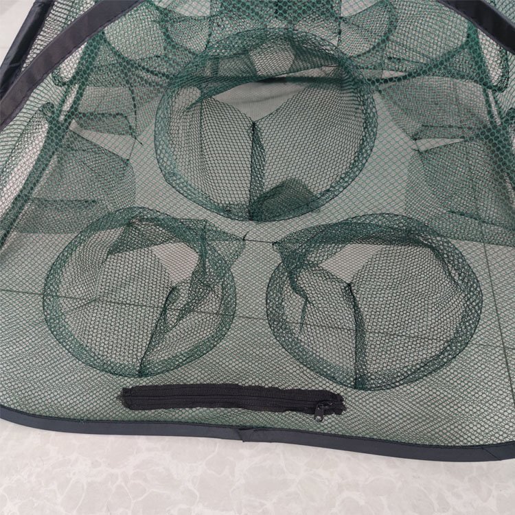 6 holes 8 holes 10 holes Umbrella Folded Portable Fishing Shrimp Trap Cage Fish Shrimp Minnow Crab Cast Mesh Trap