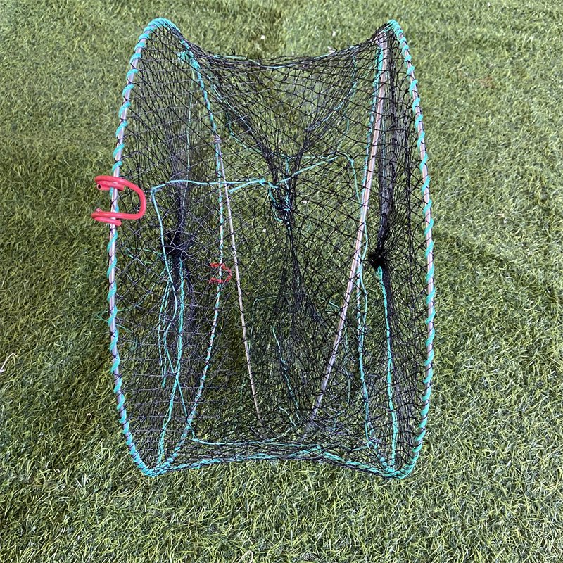Ranch round Folding Stainless Steel Dungeness Wire Crab Trap for Fishing and Aquaculture
