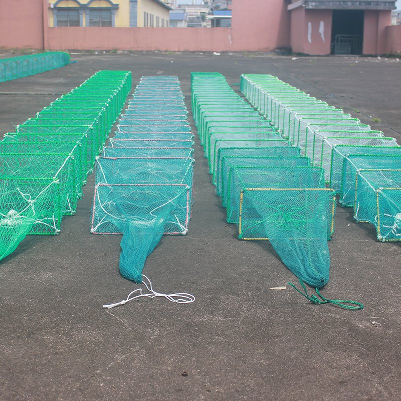 Factory long train crayfish trap on sale for catching crab shrimp lobster in Sea Lake fishing trap