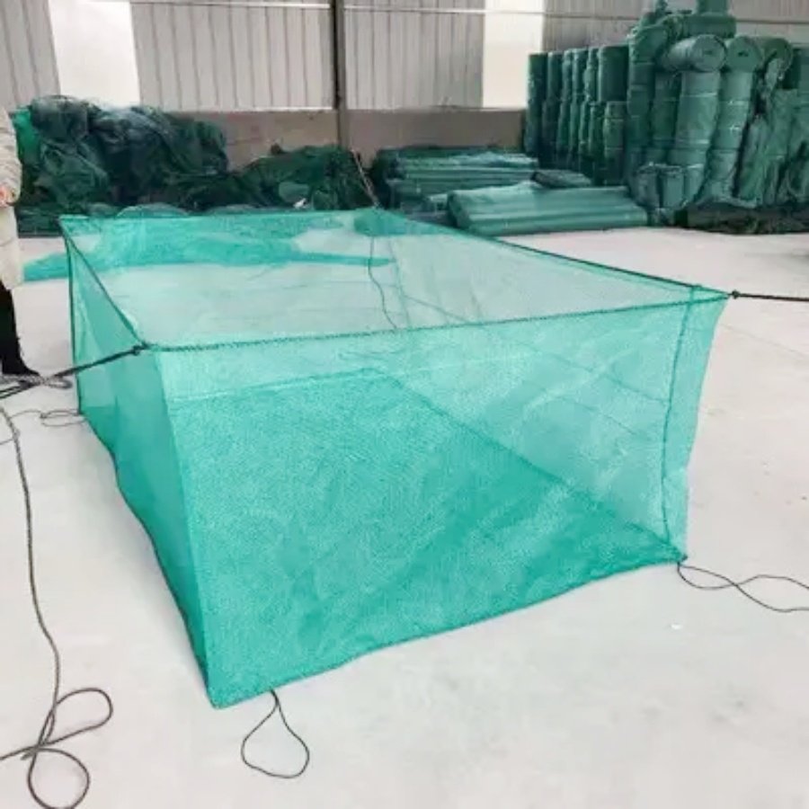 Durable strong HDPE/nylon fish mesh fish farming cage net for sale fishing net