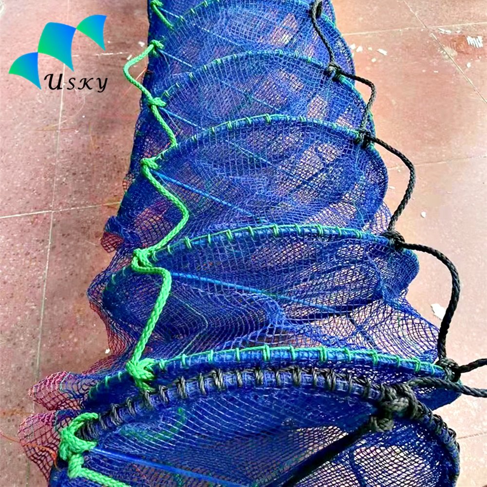10-20 layers 15 cm distance 50 cm diameter long lines cylindrical mesh scallop oyster lantern nets cage with zipper