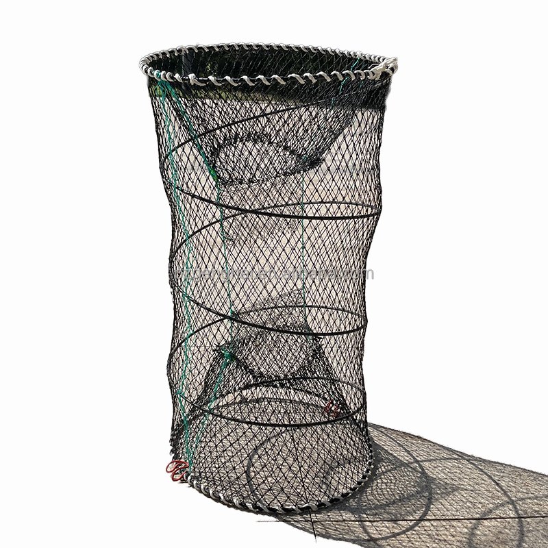 Hot sale fishing traps 45*80cm/50*80cm Spring cage stone fish trap crab pot lobster bait pot