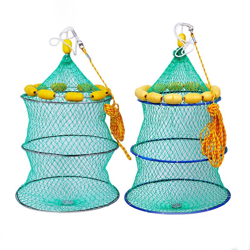 High Quality Mesh Floating Fishing Wire Fish Basket fishing accessories trap