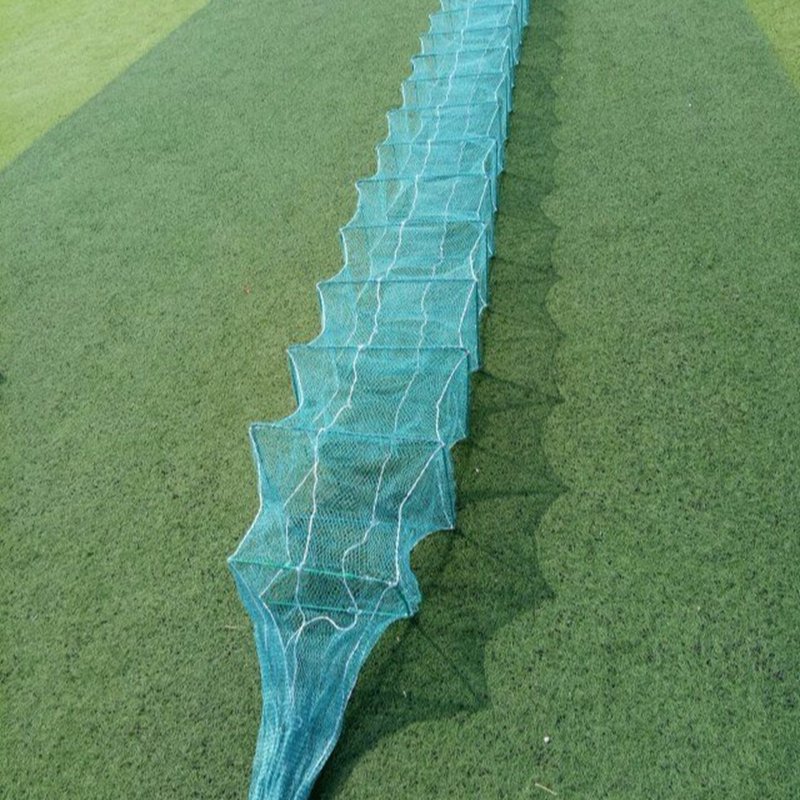 chinese manufacturer 32 pieces long hdpe net square fishing trap