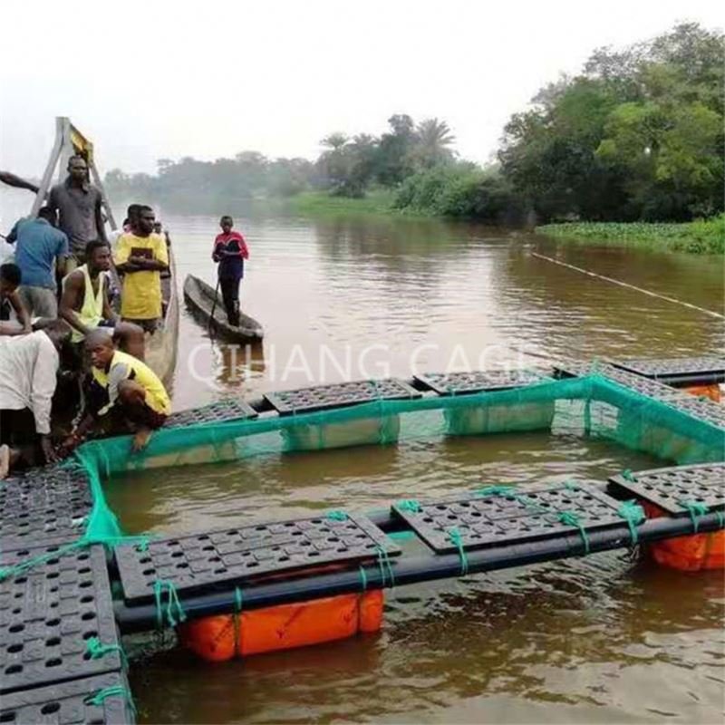 Fish farming water plastic aquaculture equipment net cage floating system