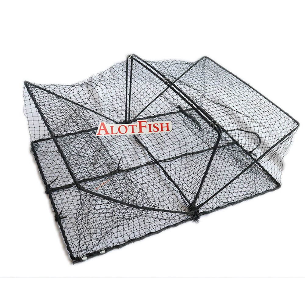 AlotFish wholesale 60x44x22 fishing Crab Trap Square Lobster Trap for sale with plasti coated thick wire