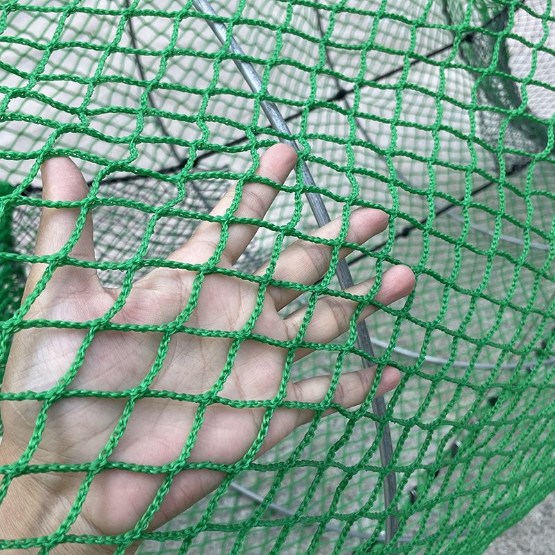 70x140cm Big Size Green Mesh Coil Spring Folding Crab Fishing Pot Loaded Black Cod Fish Traps for Alaska with bait jars