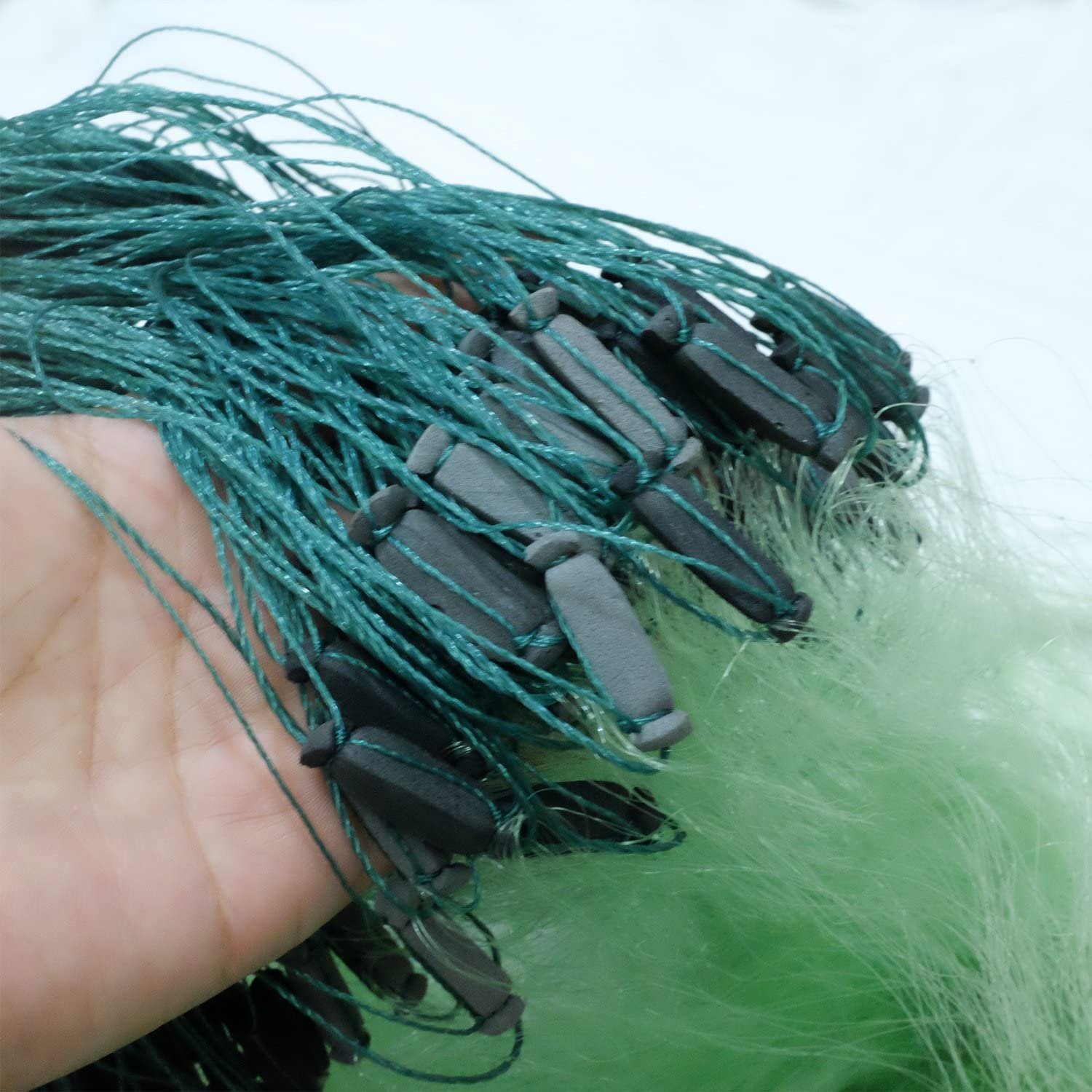Strong 3 layers fishing net gill net grid fishing network
