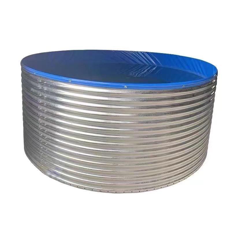 Hot Sale Farming Tank Round Corrugated Water Tank Galvanized Canvas Fish Pond