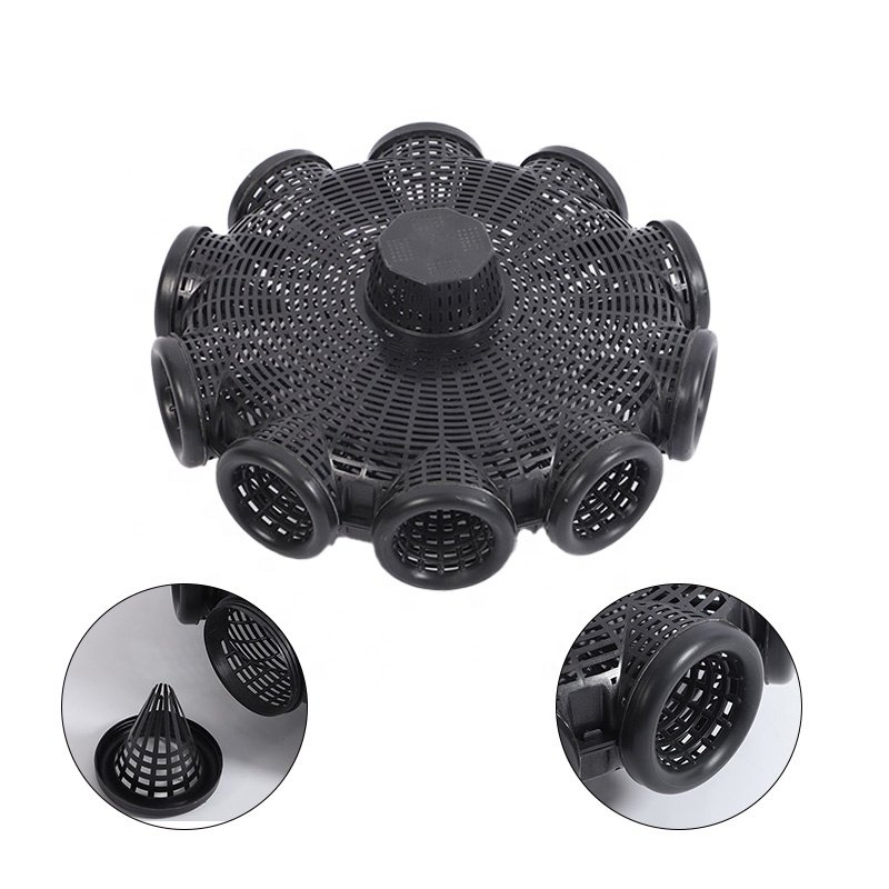 Recommended easy to carry and install plastic 6-hole outdoor river and lake fish and shrimp trap