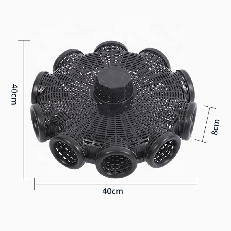 Recommended easy to carry and install plastic 6-hole outdoor river and lake fish and shrimp trap