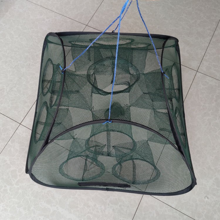 Durable dark green umbrella foldable shrimp trap for crab lobster fish
