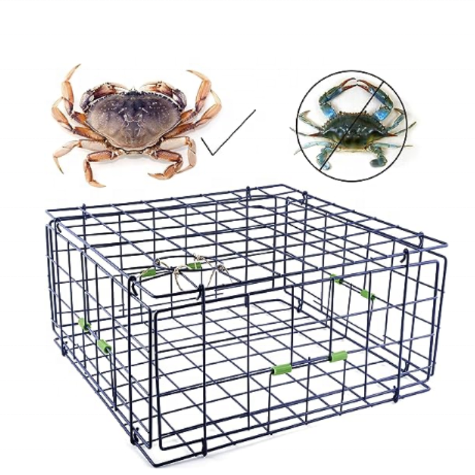 Heavy-Duty Dipped Steel Mesh Trap Lobster Crab Traps aquaculture trap for fish lobster shrimp