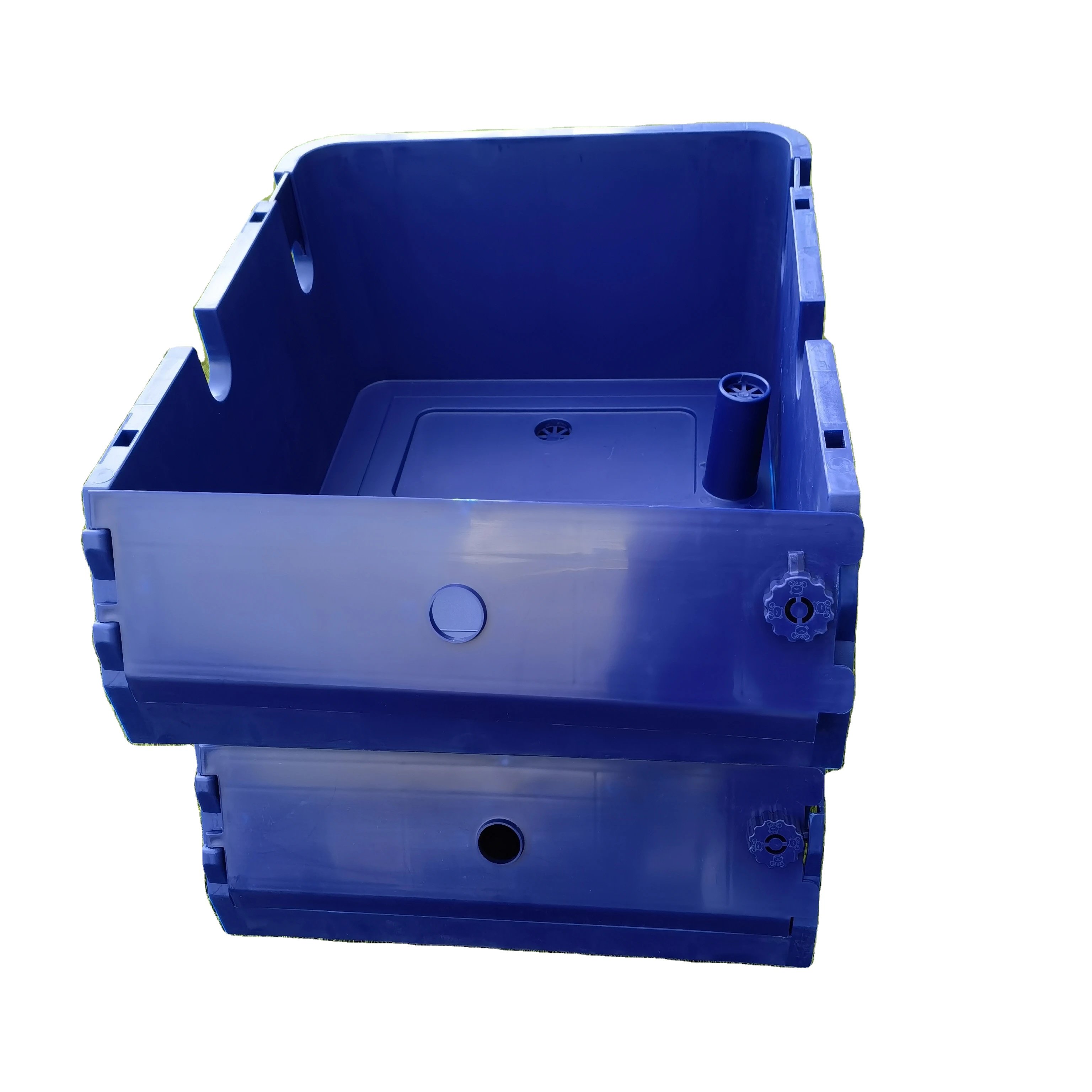 RAS Aquaculture Commercial Vertical Stackable Box Crab House System Mud Farm Crab Box Fattening Breeding Crab House
